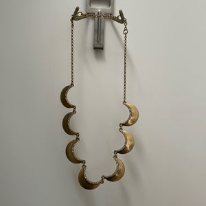 J Crew gold diamond costume jewelry necklace